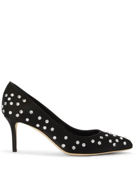 Pantofi cu toc Giuseppe Zanotti din satin negru