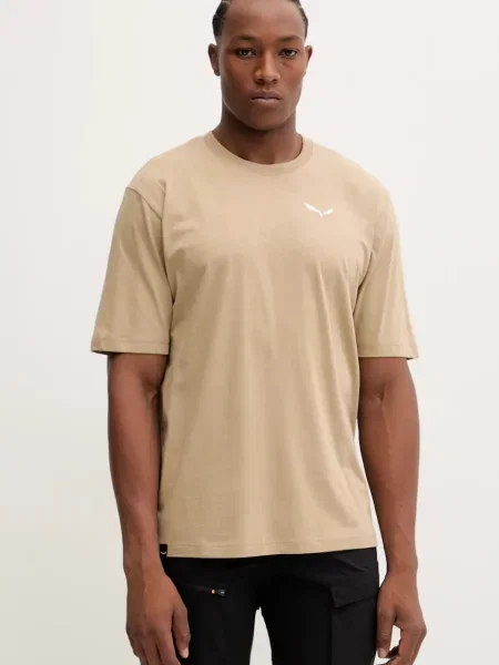 Športna kratka majica Salewa Eagle Glacier Loose bež