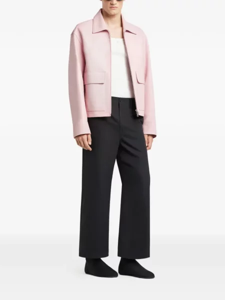 Geanta de piele Courreges roz