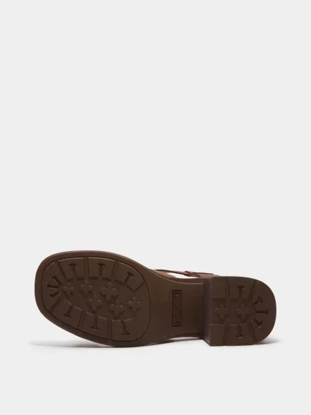 Кожаные босоножки Timberland коричневые