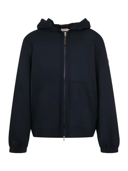 Džemperis su gobtuvu Moncler mėlyna