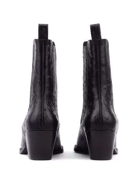 Botine Lola Cruz din piele negru