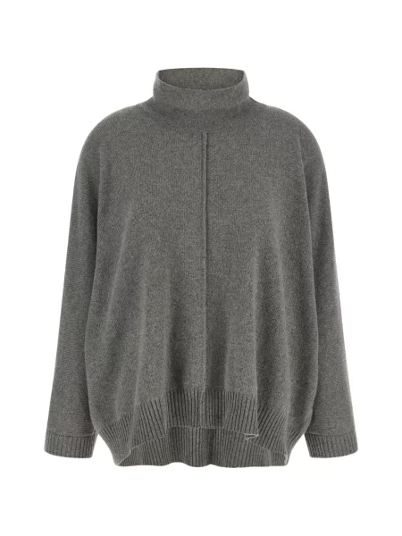 Pulover Alberta Ferretti din dantelă gri