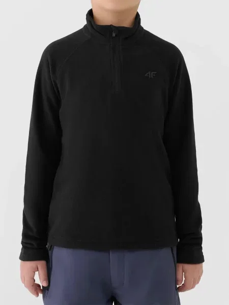 Gyerek fleece melegítő felső 4f fekete