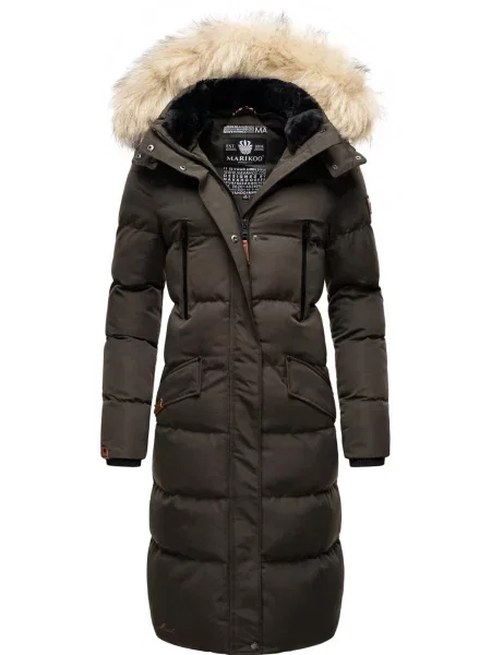 MARIKOO Palton de iarnă metalic gri