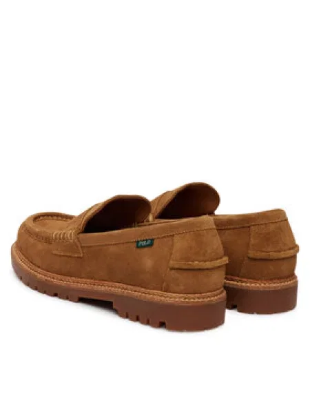 Semišové mokasíny Polo Ralph Lauren Jett Penny hnedá