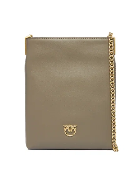 PINKO Geantă Flat Satchel AI PCPL gri