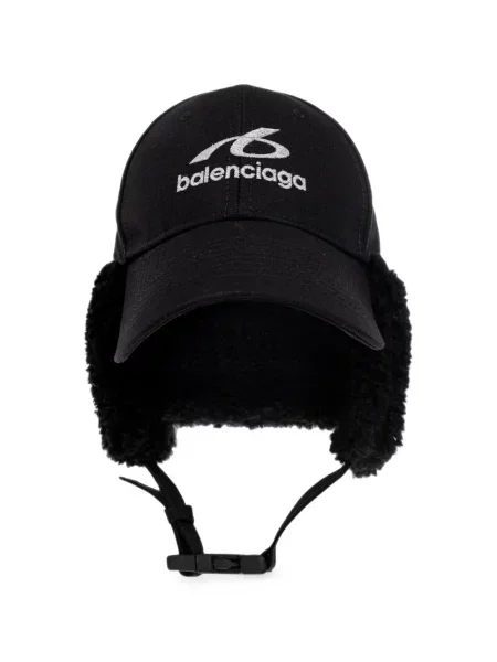 Șapcă Balenciaga din fleece negru