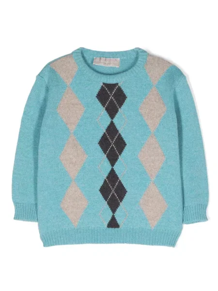 Sweter dziecięcy La Stupenderia niebieski