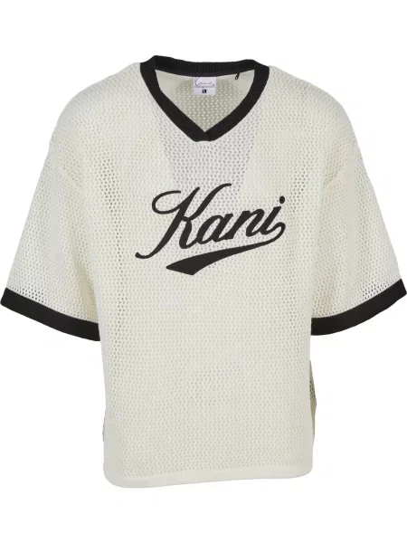 Karl Kani Pulover Varsity negru / murdar alb