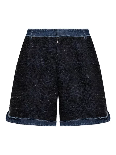 Kratke traper hlače Dsquared2 od tvida plava