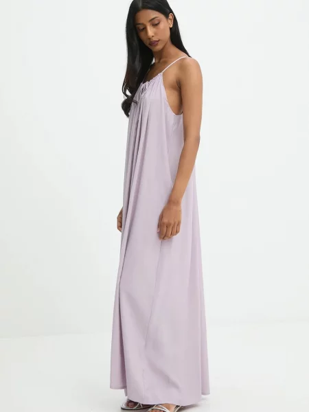 Сукня Answear.LAB maxi пряма фіолетовий