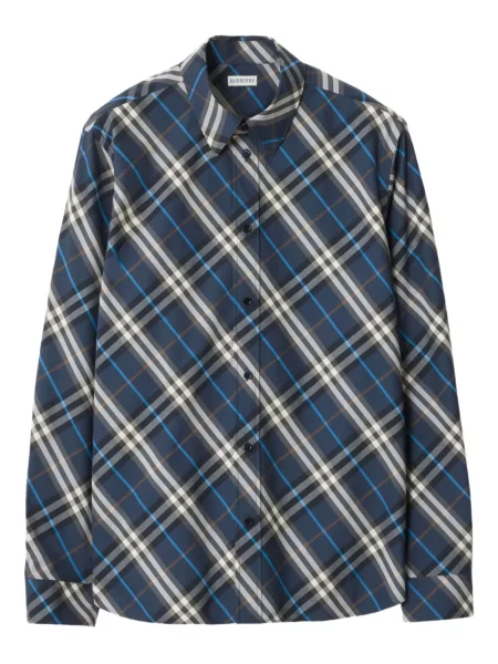 Košulja Burberry karirana plava