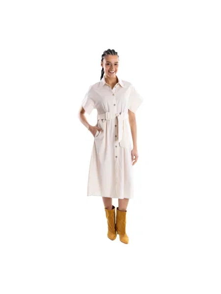 Sukienka koszulowa Pinko beżowa