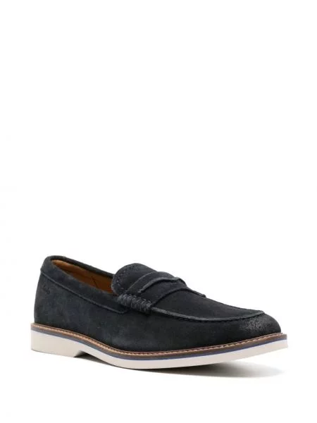 Zomšinės loaferiai Clarks mėlyna