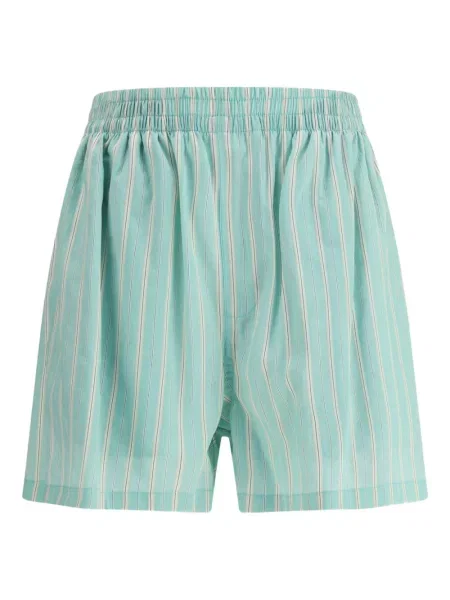 Pantaloni scurți Balenciaga cu dungi verde