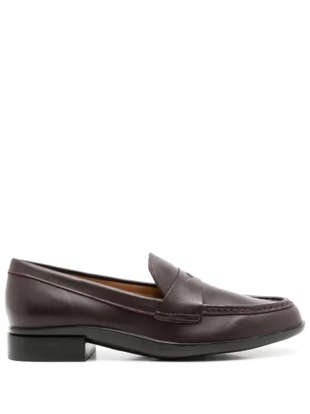 Pantofi loafer Sarah Chofakian din piele maro