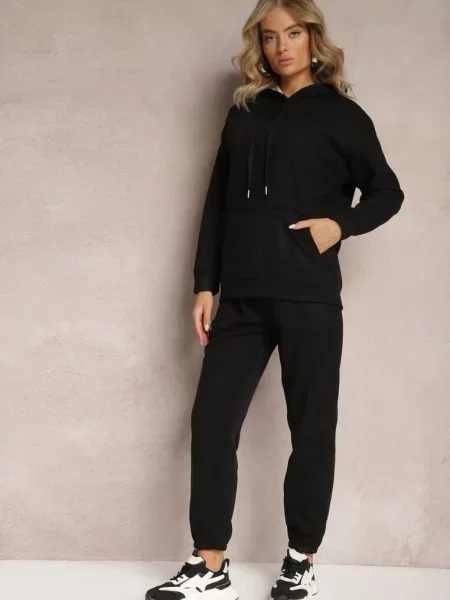 Set trening cu 2 piese bluză și pantaloni Orifira negru