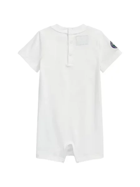 Krótki kombinezon dziecięcy Polo Ralph Lauren biały