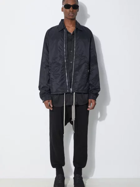 Μπουφάν Rick Owens Zipfront μαύρο