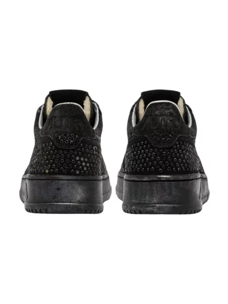 Sneakersy Autry skórzane z dżetami czarne