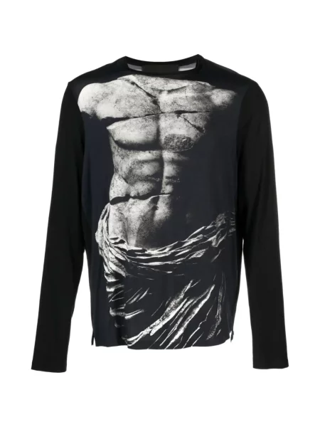 Lung tricou Tessitura negru