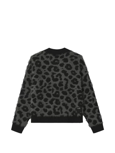 Cardigan Izzue cu imagine cu model leopard gri
