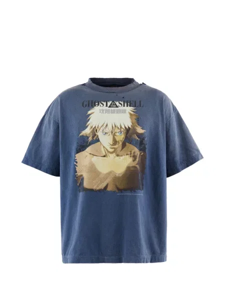 Tricou Saint Mxxxxxx cu imagine albastru