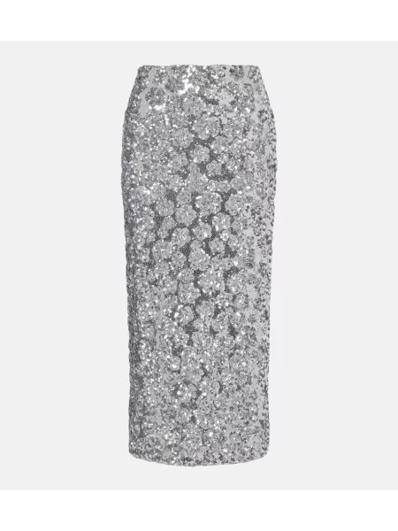 Fustă tip creion Blazé Milano argintiu