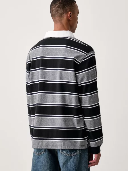 Koszulka polo o kroju relaxed fit z czystej bawełny model RUGBY BRANCO' Levi's szara