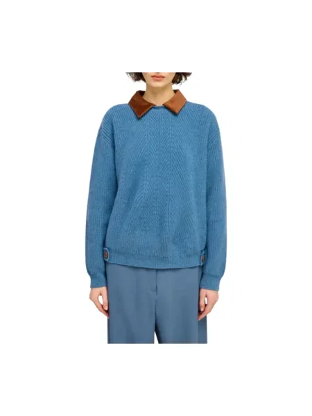 Sweter Semicouture niebieski