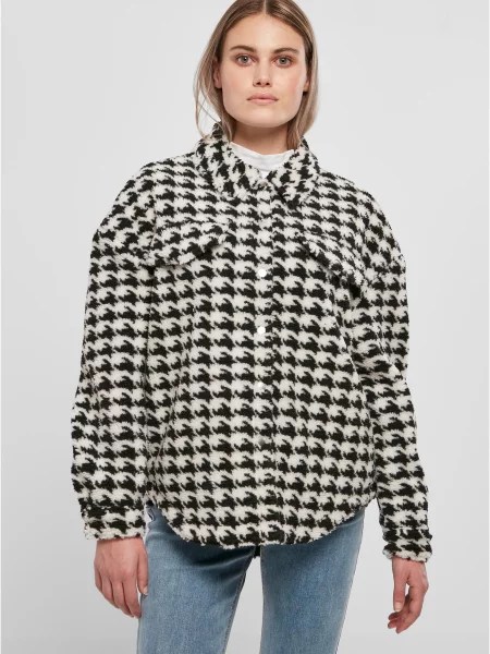 Urban Classics Prechodná bunda čierna / biela sivá