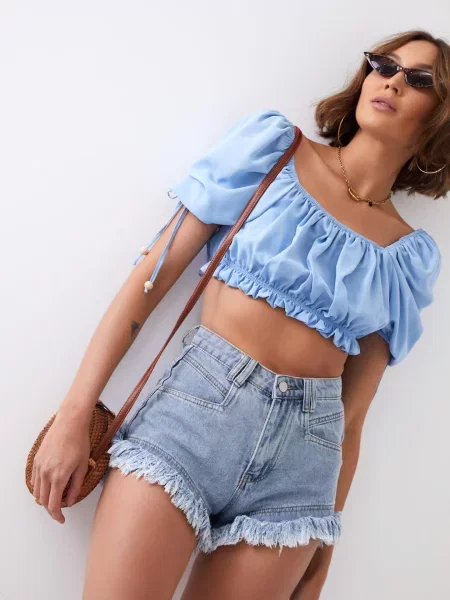 Pantaloni scurți Fasardi albastru