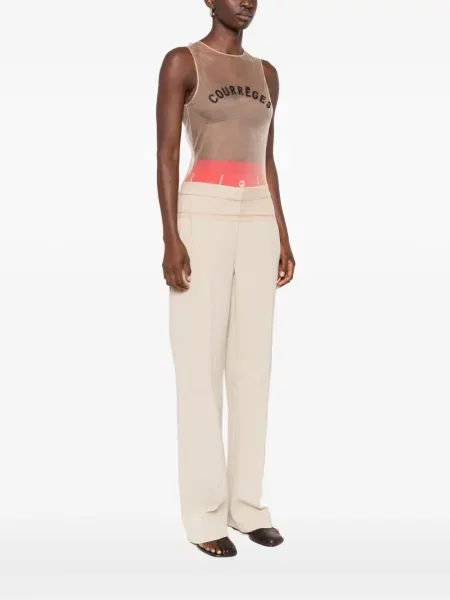Top Courreges cu imagine din tul