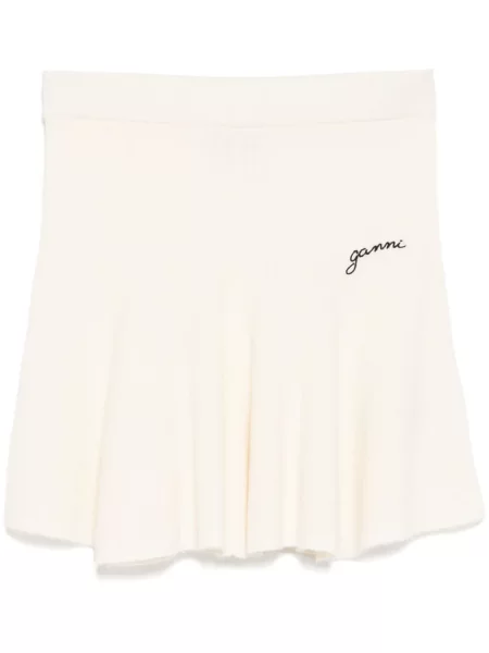 Cămașă Ganni tricotate alb