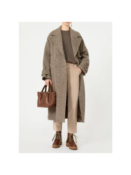 Płaszcz Weekend Max Mara brązowy