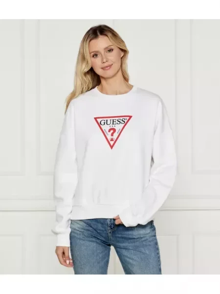 Geacă de blugi Guess Jeans alb