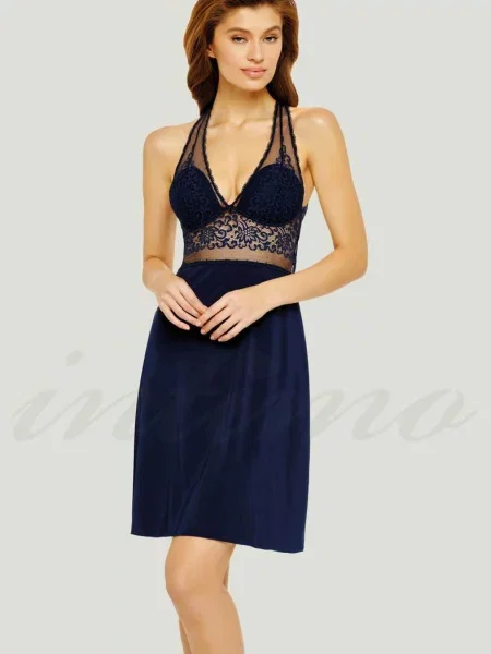 Короткая ночнушка синя