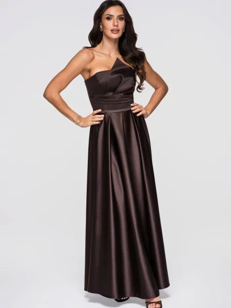 Rochie de seară Edoti maro