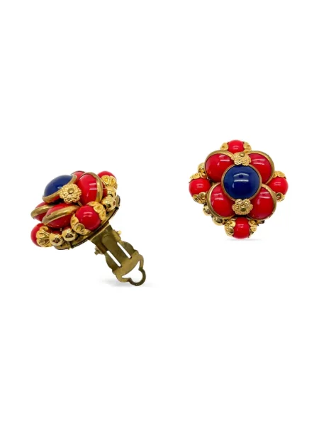 Обеци Jennifer Gibson Jewellery мъниста златисто