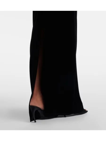 Rochie Self-portrait de catifea negru
