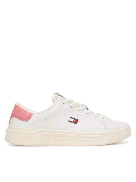 Tommy Jeans Espadrile Tjw Script Cupsole alb