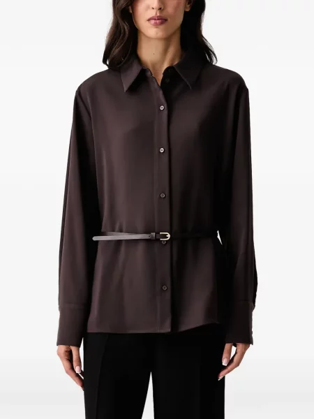 Cu centură cămașă Armani Exchange maro