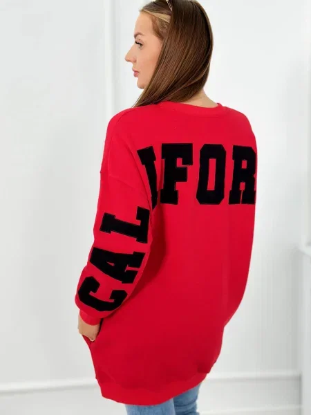 Hanorac Kesi cu inscripții roșu