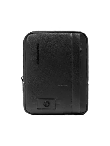 Torba crossbody Piquadro skórzana czarna