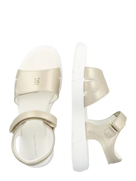 Sandále Tommy Hilfiger Velcro Sandal Zlatá