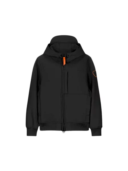 Kurtka Gertrude z kapturem softshell czarna