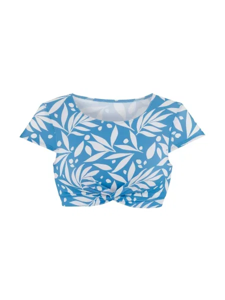 LASCANA ACTIVE Sutien de costum de baie sport azuriu alb