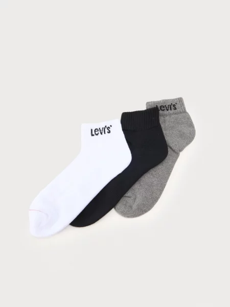 LEVI'S ® Κάλτσες γκρι μελανζέ / μαύρο λευκό