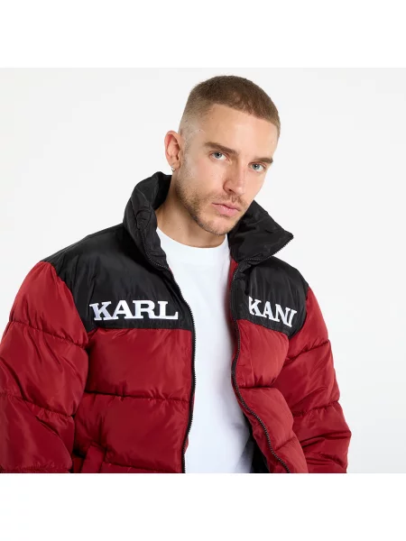Яке Karl Kani Retro Essential Puffer Jacket Red XL червено
